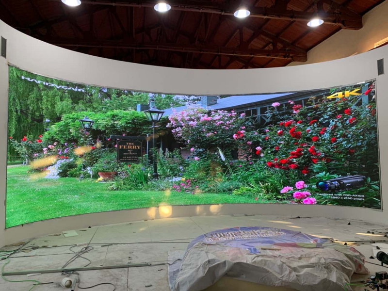 弧形屏，華中科技大學，P2.5,31.74平方